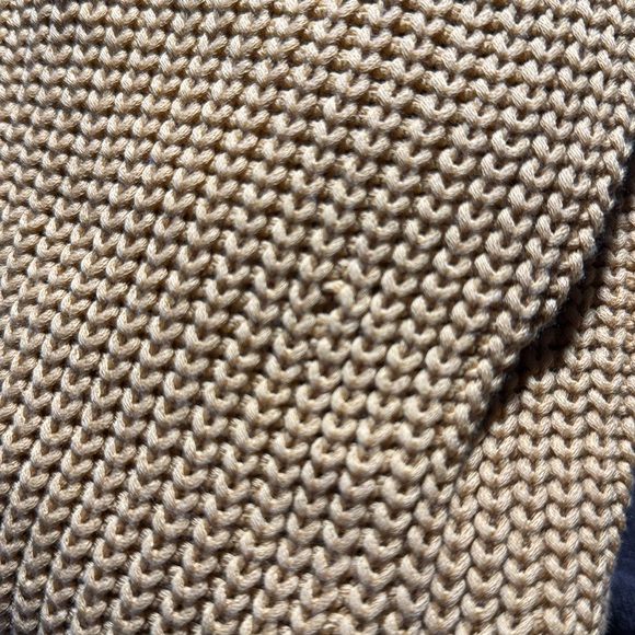 Jenni Kayne Fisherman Organic Cotton Cabin Blend Sweater Large Mustard $325 Love - Picture 4 of 11